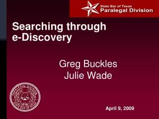 searching through e discovery