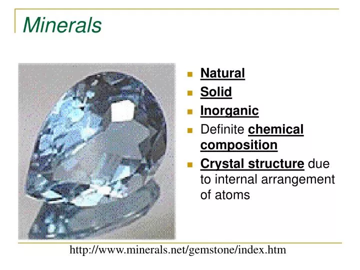 minerals