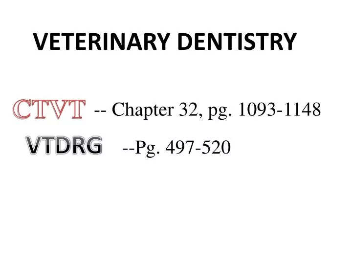 veterinary dentistry