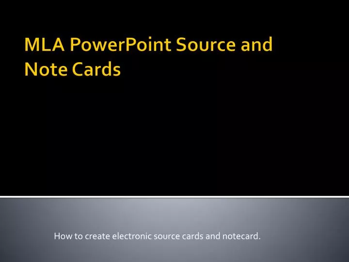 how to create electronic source cards and notecard