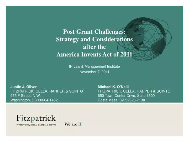 post grant challenges strategy and considerations after the america invents act of 2011