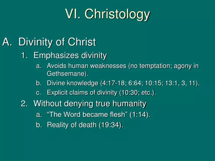 vi christology
