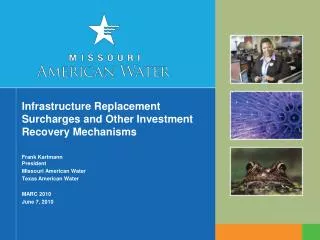 Infrastructure Replacement Surcharges and Other Investment Recovery Mechanisms