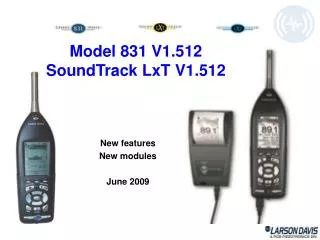 Model 831 V1.512 SoundTrack LxT V1.512