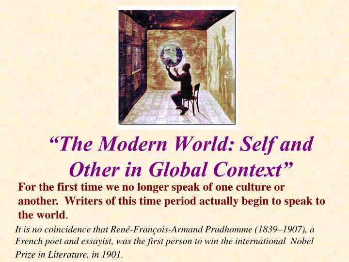 the modern world self and other in global context