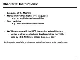 chapter 3 instructions
