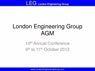 London Engineering Group AGM