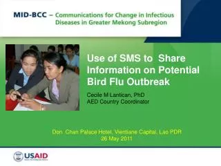 Use of SMS to Share Information on Potential Bird Flu Outbreak