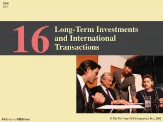 Long-Term Investments and International Transactions
