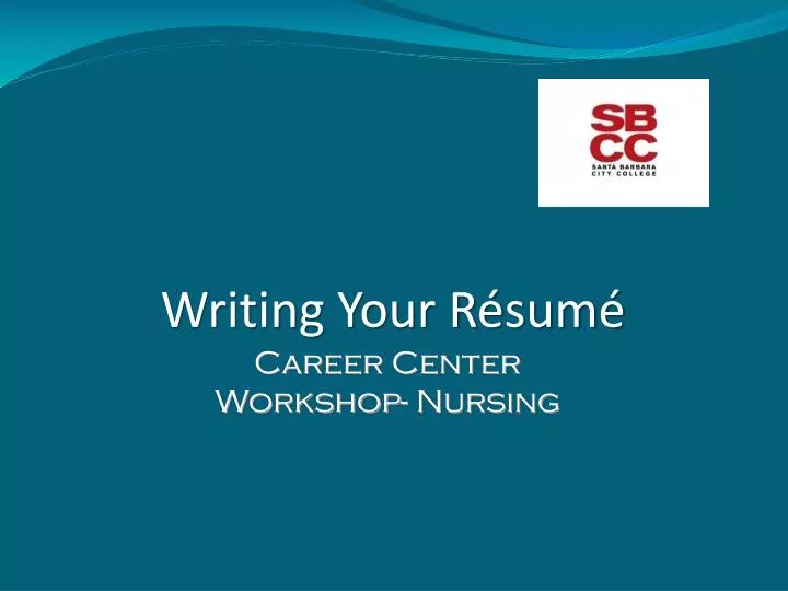 writing your r sum career center workshop nursing