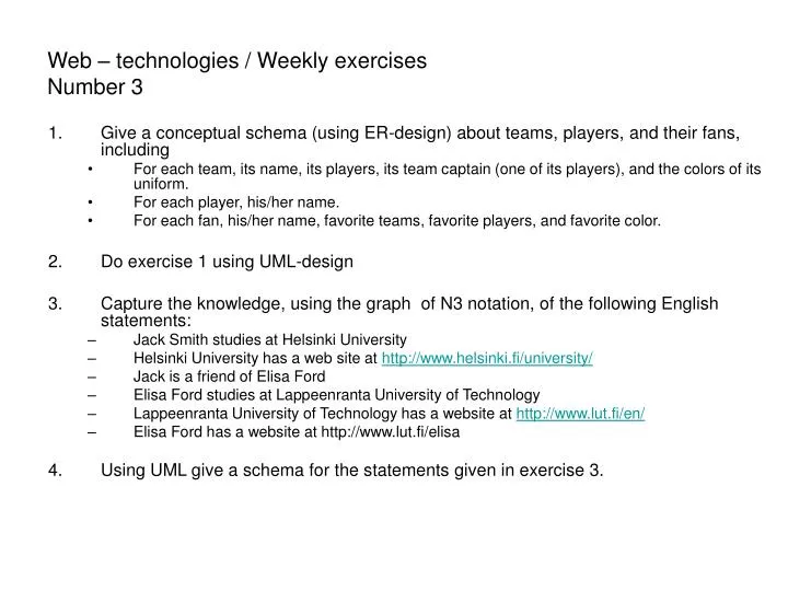 web technologies weekly exercises number 3
