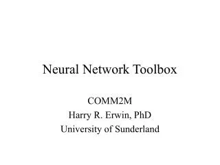 Neural Network Toolbox