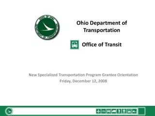 Ohio Department of Transportation Office of Transit