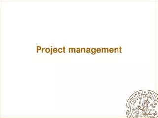 Project management