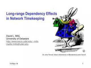 Long-range Dependency Effects in Network Timekeeping