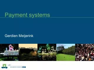 Payment systems