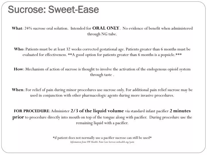 sucrose sweet ease