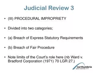Judicial Review 3