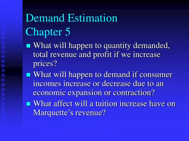 demand estimation chapter 5