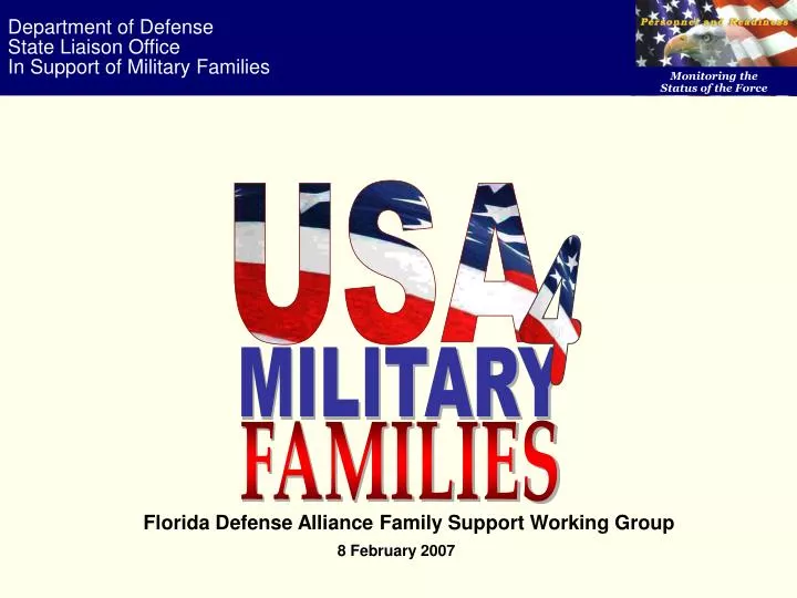 department of defense state liaison office in support of military families