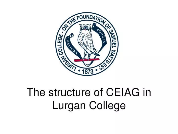 the structure of ceiag in lurgan college