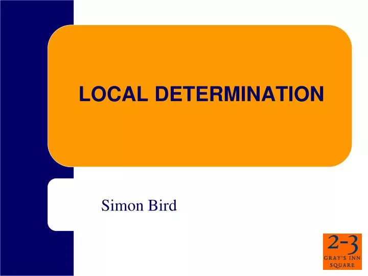 local determination