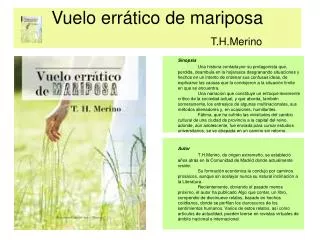 vuelo err tico de mariposa t h merino