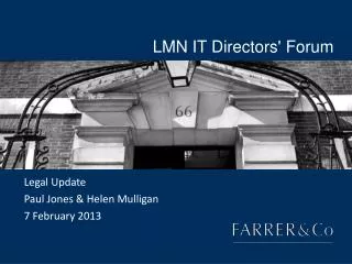 LMN IT Directors' Forum