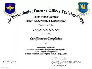 Air Force Junior Reserve Officer Training Corps