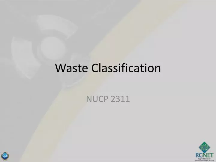 waste classification