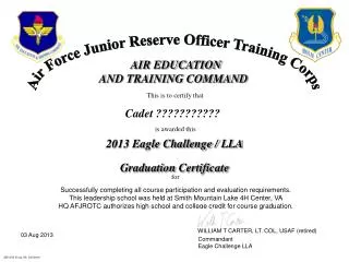 Air Force Junior Reserve Officer Training Corps