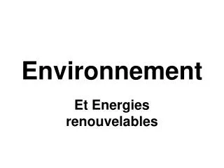 environnement