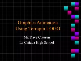 Graphics Animation Using Terrapin LOGO