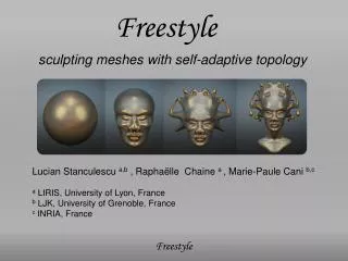 sculpting meshes with self-adaptive topology