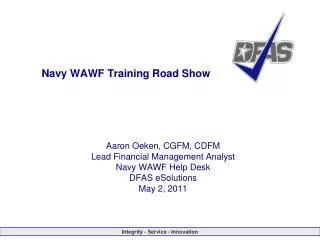 Navy WAWF Training Road Show