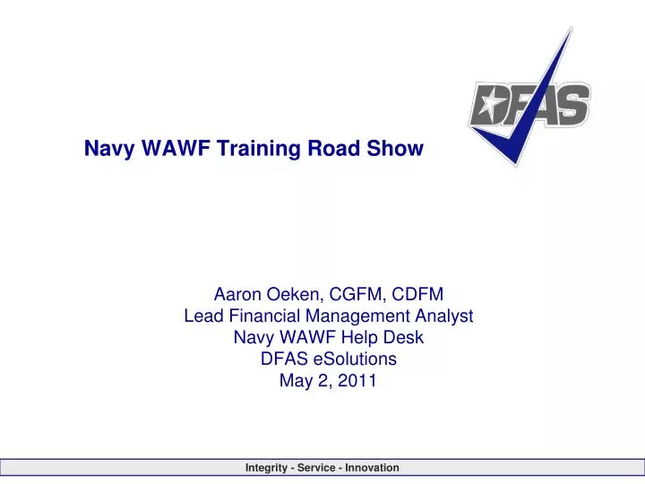 navy wawf training road show