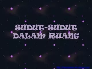 sudut sudut dalam ruang