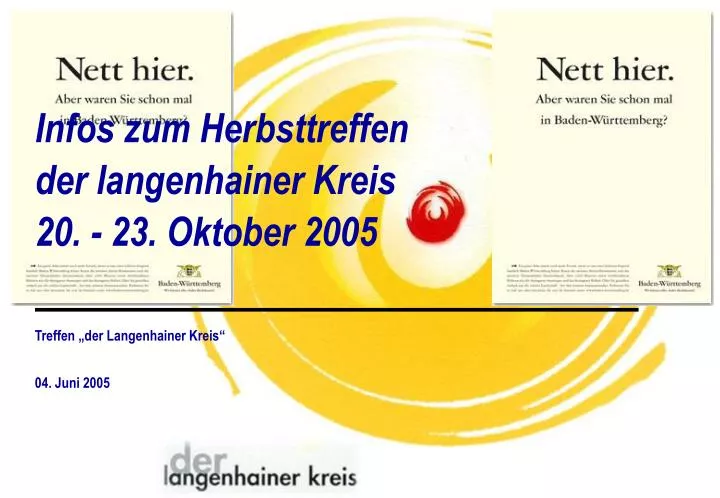 infos zum herbsttreffen der langenhainer kreis 20 23 oktober 2005