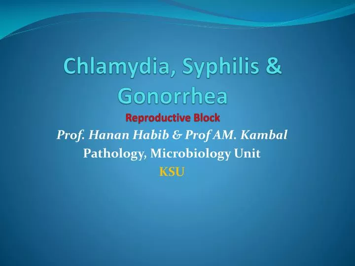 chlamydia syphilis gonorrhea reproductive block