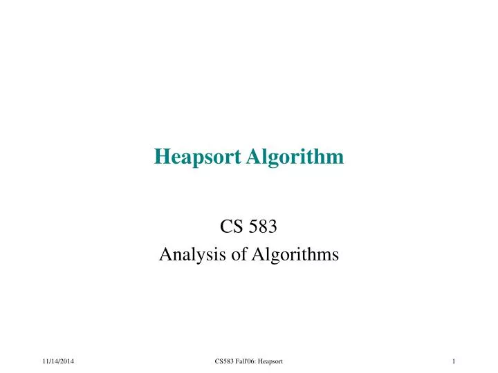 heapsort algorithm