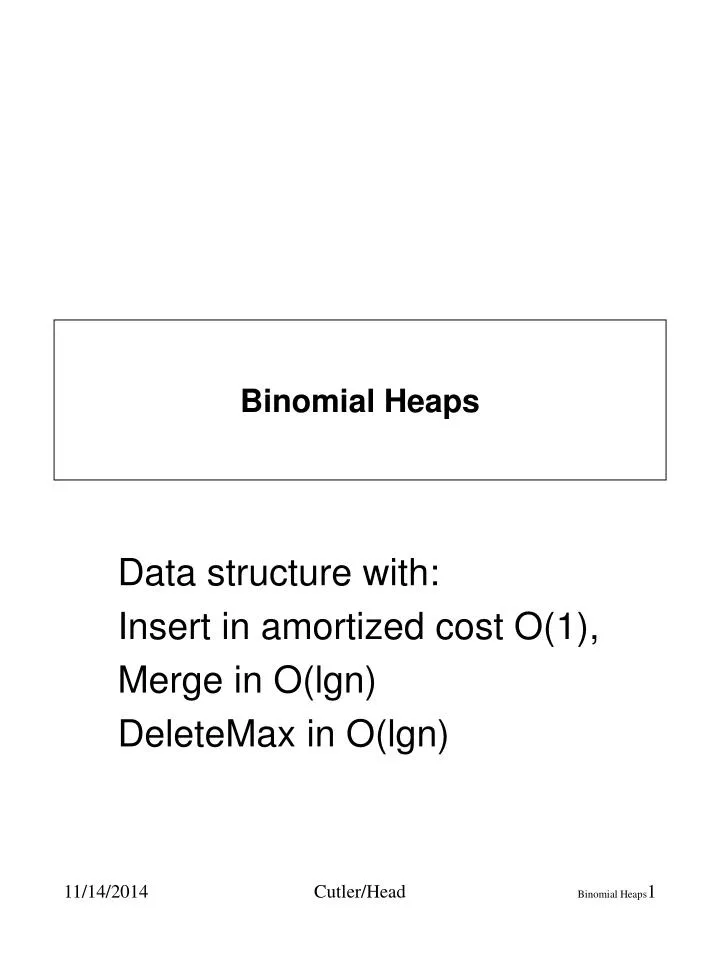 binomial heaps