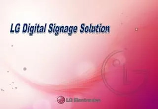 LG Digital Signage Solution