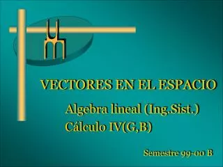 vectores en el espacio