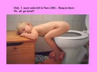 Only 2 more units left in Nurs 2202 - Hang in there We all get tired!!