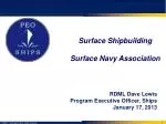 Surface Shipbuilding Surface Navy Association - slide 1