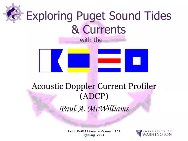 exploring puget sound tides currents with the