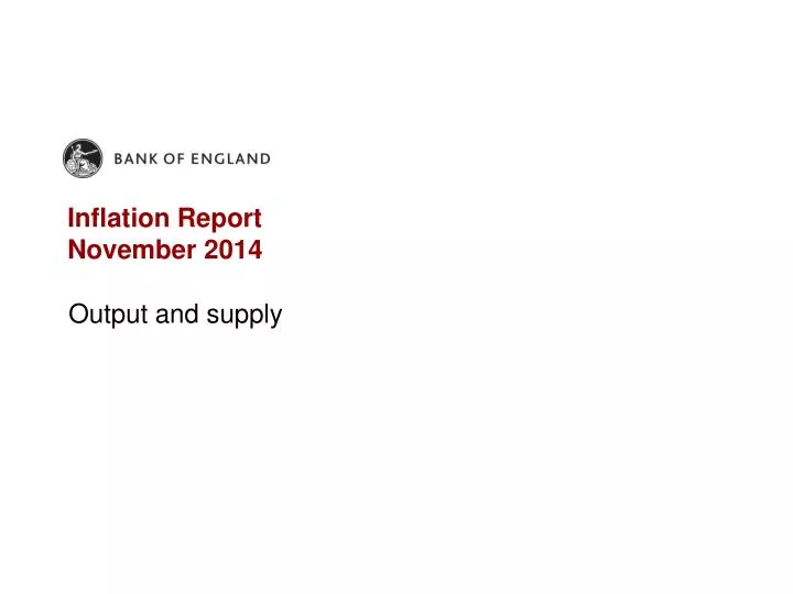inflation report november 2014