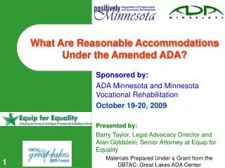 What Are Reasonable Accommodations Under the Amended ADA?