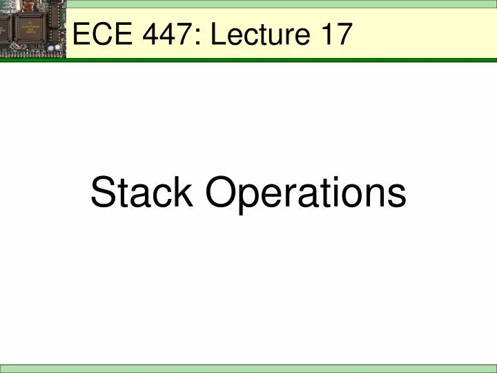 ece 447 lecture 17