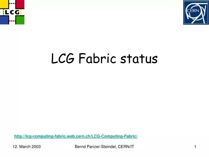 lcg fabric status